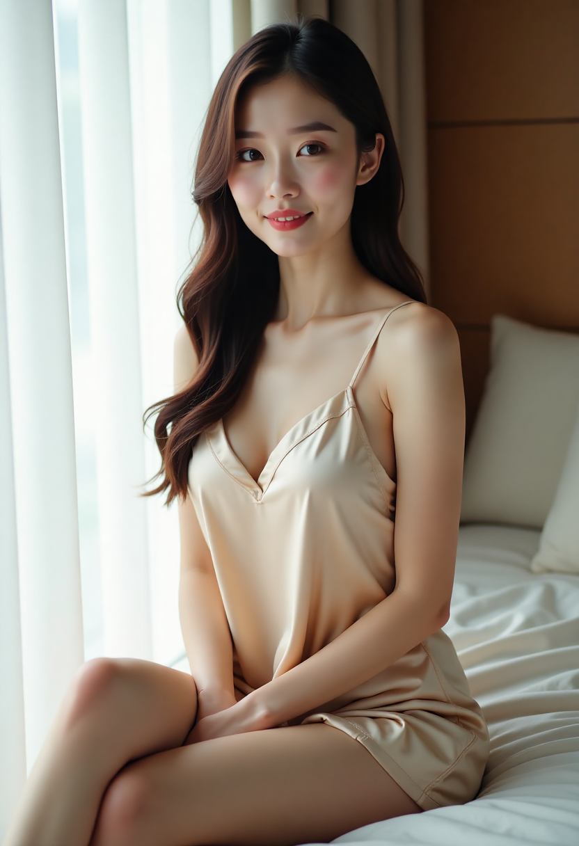 母女在旧屋窗边并肩整理信件