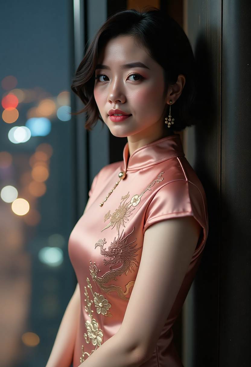 剧组在老街拍摄夜戏